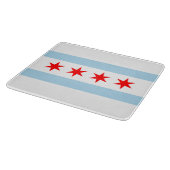 De vlag van Chicago (Illinois) Snijplank (Hoek)