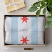 De vlag van Chicago (Illinois) Tissuepapier (Geschenk)
