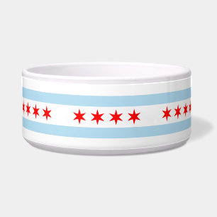 De vlag van Chicago (Illinois) Voerbakje