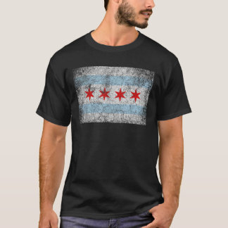 De vlag van Chicago onderdrukt  de Mannen van de S T-shirt