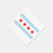 De vlag van Chicago Servetten (Hoek)