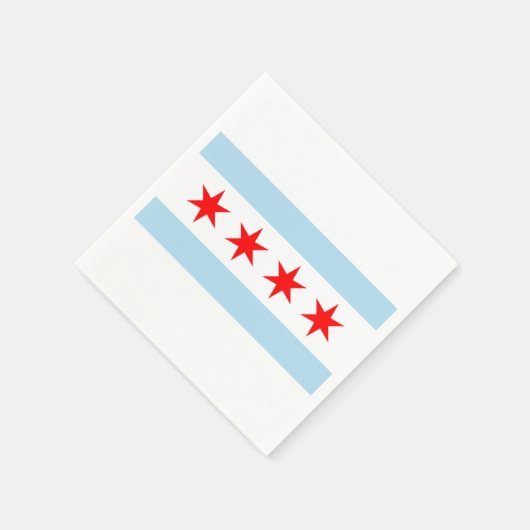 De vlag van Chicago Servetten (Hoek)
