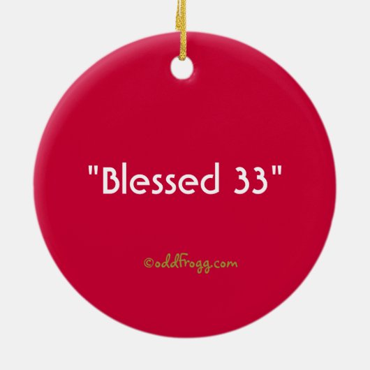 De vlag van Chili met kerstversiering Keramisch Ornament (Achterkant)