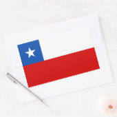 De vlag van Chili Rechthoekige Sticker (Envelop)