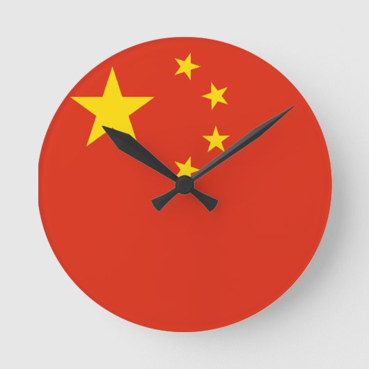 De Vlag van China Ronde Klok (Voorkant)