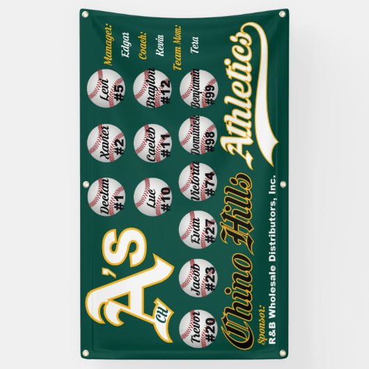 De vlag van Chino Hills A Spandoek (Verticaal)