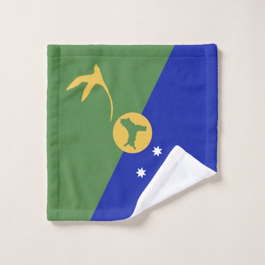 De vlag van Christmas Island Bad Handdoek (Wasdoekje)