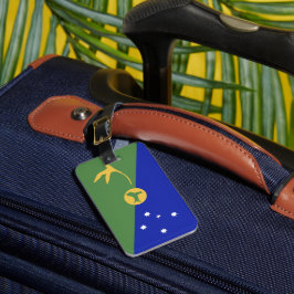 De vlag van Christmas Island Bagagelabel