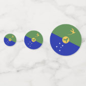 De vlag van Christmas Island Confetti (Achterkanten)