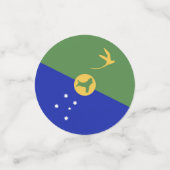 De vlag van Christmas Island Confetti (Kleine voorkant)