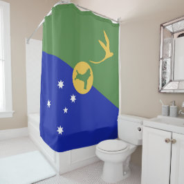 De vlag van Christmas Island Douchegordijn
