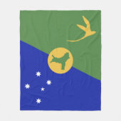 De vlag van Christmas Island Fleece Deken (Voorkant)