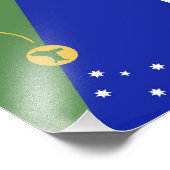 De vlag van Christmas Island Foto Afdruk (Hoek)
