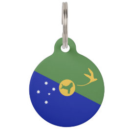 De vlag van Christmas Island Huisdierpenning