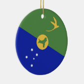 De vlag van Christmas Island Keramisch Ornament (Rechts)