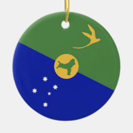 De vlag van Christmas Island Keramisch Ornament