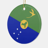 De vlag van Christmas Island Keramisch Ornament (Links)