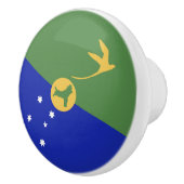 De vlag van Christmas Island Keramische Knop (Rechts)