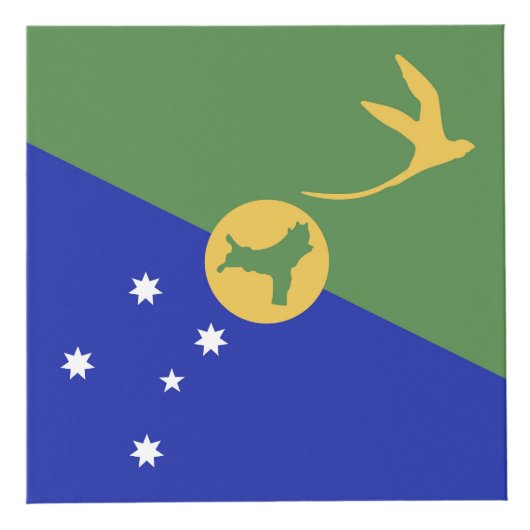 De vlag van Christmas Island Kubus (Voorkant)