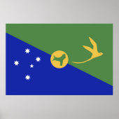 De vlag van Christmas Island Poster (Voorkant)
