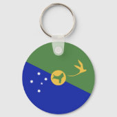 De vlag van Christmas Island Sleutelhanger (Voorkant)