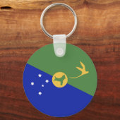 De vlag van Christmas Island Sleutelhanger (Voorkant)