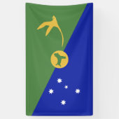De vlag van Christmas Island Spandoek (Verticaal)