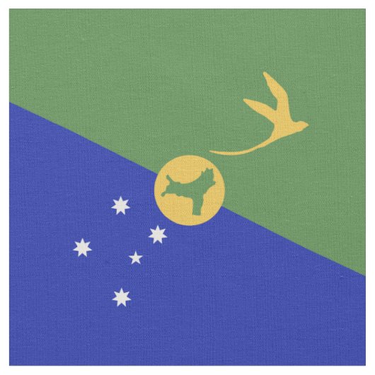 De vlag van Christmas Island Stof (Close Up)