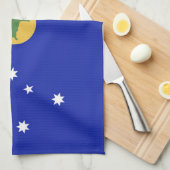 De vlag van Christmas Island Theedoek (Quarter Fold)