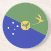 De vlag van Christmas Island Zandsteen Onderzetter (Voorkant)