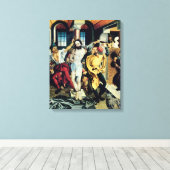 De vlag van Christus Canvas Afdruk (Insitu (Houten vloer))