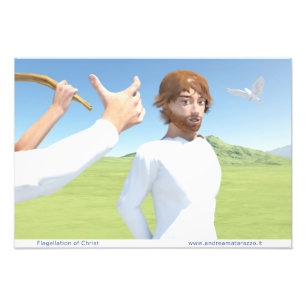 De vlag van Christus Foto Afdruk