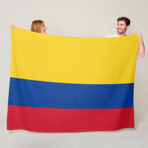 De vlag van Colombia Bandera De Colombia groot Fleece Deken