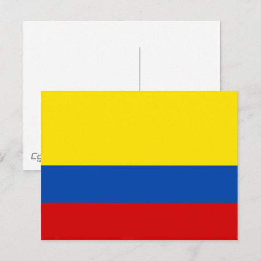 De vlag van Colombia Briefkaart (Voorkant / Achterkant)