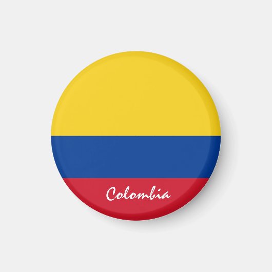 De vlag van Colombia en Zuid-Amerika - sport- en s Magneet (Voorkant)
