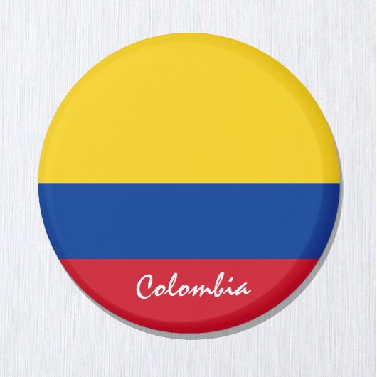 De vlag van Colombia en Zuid-Amerika - sport- en s Magneet