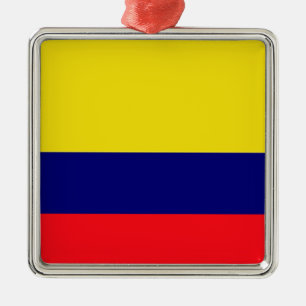 De vlag van Colombia Metalen Ornament