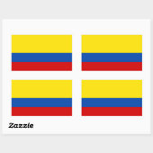 De vlag van Colombia Rechthoekige Sticker (Vel)
