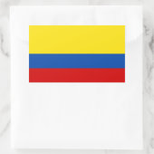 De vlag van Colombia Rechthoekige Sticker (Tas)