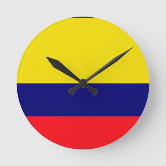 De vlag van Colombia Ronde Klok (Voorkant)