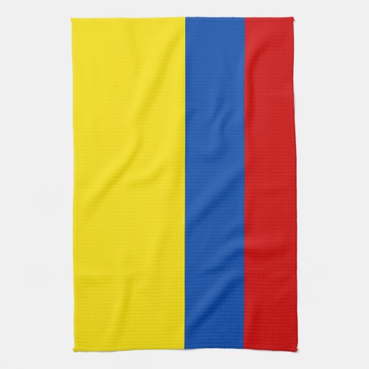 De vlag van Colombia Theedoek (Verticaal)