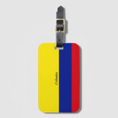 De vlag van Colombia, voorzien van een etiket Bagagelabel (Voorkant (verticaal))