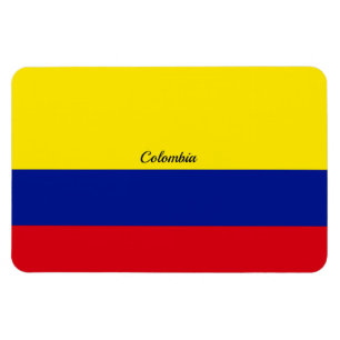 De vlag van Colombia, voorzien van een etiket Magneet