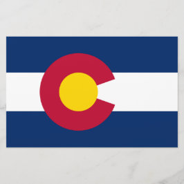De vlag van Colorado Briefpapier