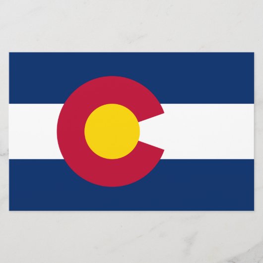De vlag van Colorado Briefpapier (Voorkant)
