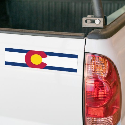 De vlag van Colorado Bumpersticker (Op Truck)