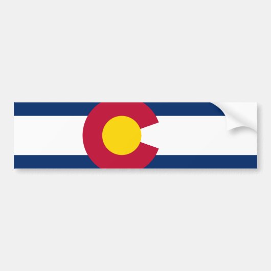 De vlag van Colorado Bumpersticker (Voorkant)