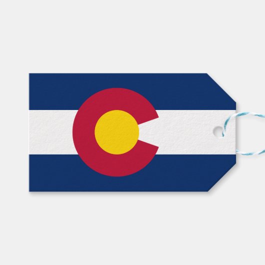 De vlag van Colorado Cadeaulabel (Voorkant (Horizontaal))