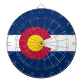 De vlag van Colorado Dartbord (Voorkant)