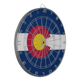 De vlag van Colorado Dartbord (Voorkant Links)